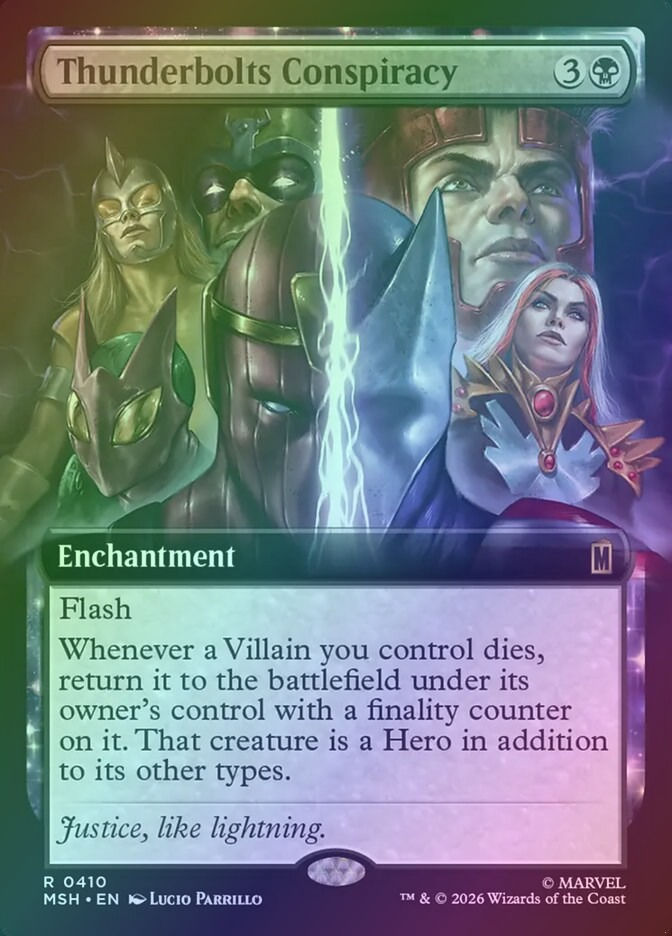 Thunderbolts Conspiracy (MSH) (410) / Extended Art / Foil