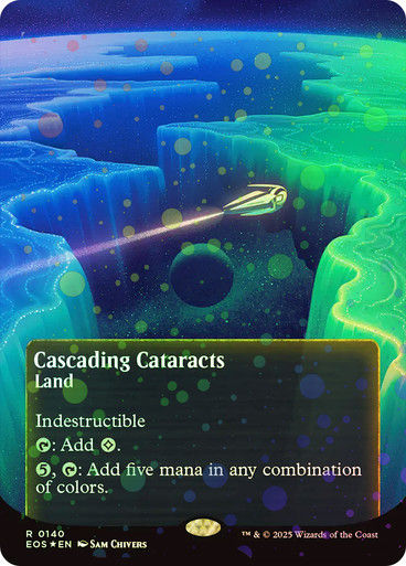 Cascading Cataracts (EOS) (140) / Borderless Galaxy Foil