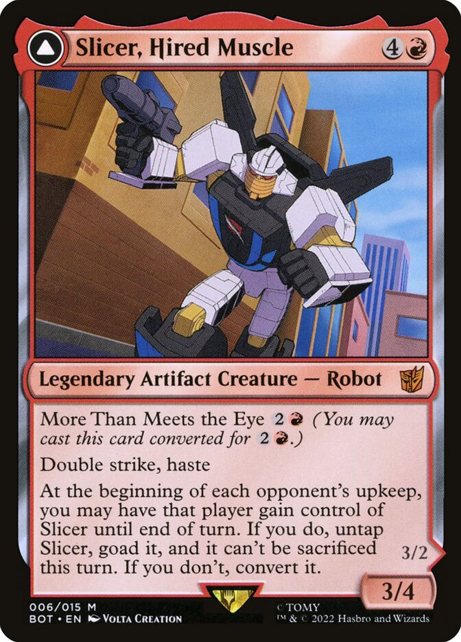 Slicer, Hired Muscle // Slicer, High-Speed Antagonist (BOT) (6) — cara 1 de 2