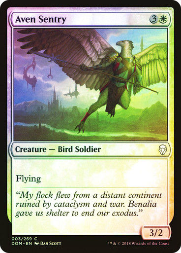 Aven Sentry (DOM) (3) / Foil