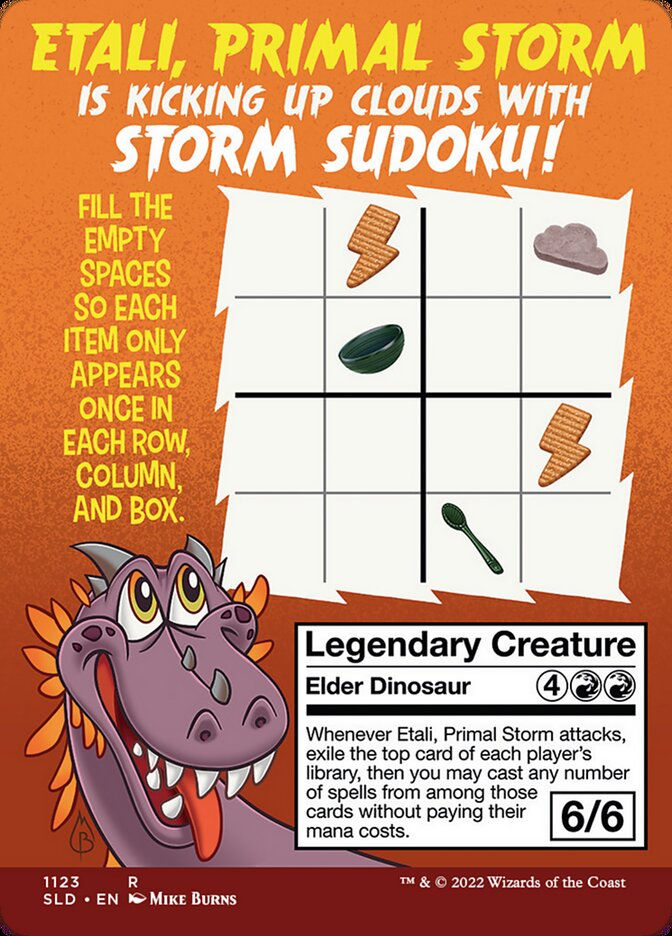 Etali, Primal Storm // Etali, Primal Storm (SLD) (1123) / Borderless — cara 2 de 2