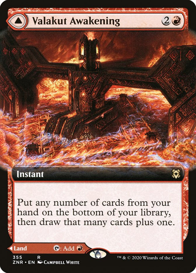 Valakut Awakening // Valakut Stoneforge (ZNR) (355) / Extended Art — cara 1 de 2
