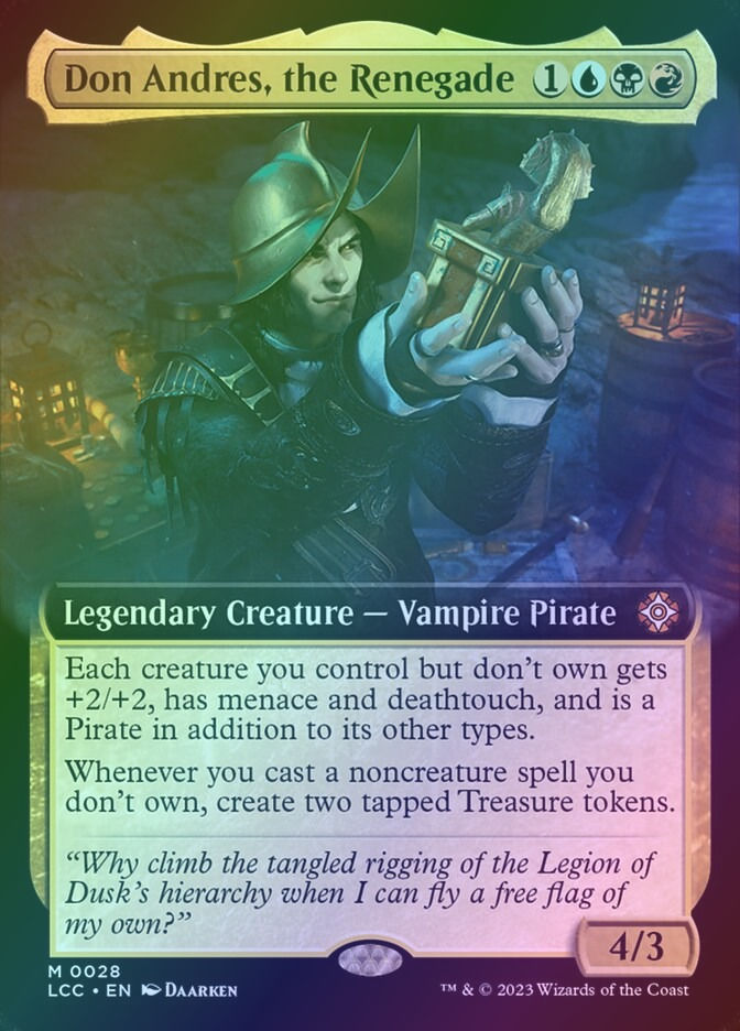 Don Andres, the Renegade (LCC) (28) / Extended Art / Foil