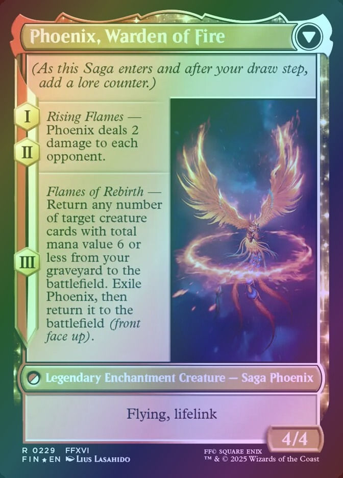Joshua, Phoenix's Dominant // Phoenix, Warden of Fire (PFIN) (229s) / Foil — cara 2 de 2