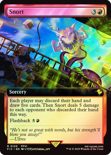 Snort (FIC) (120) / Extended Art / Foil