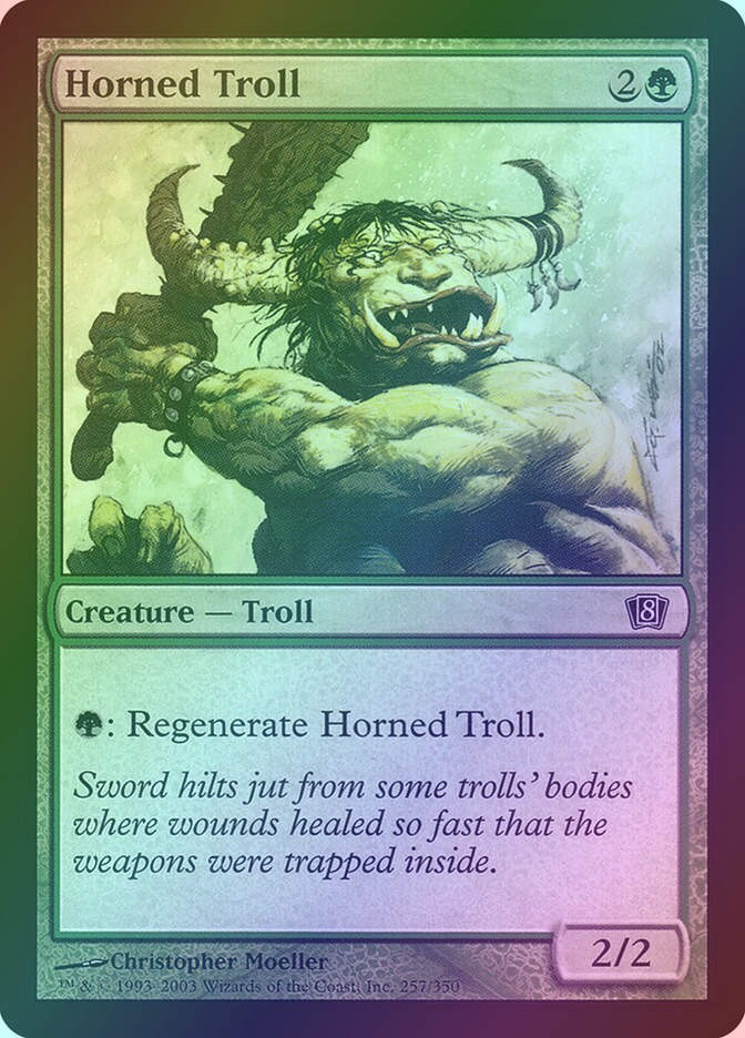 Horned Troll (8ED) (257★) / Foil
