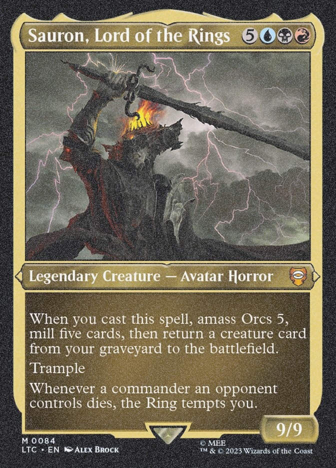 Sauron, Lord of the Rings (LTC) (84) / Foil Etched