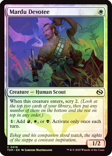 Mardu Devotee (TDM) (16) / Foil