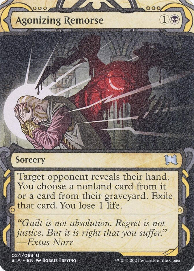 Agonizing Remorse (STA) (24) / Borderless / Showcase / Foil Etched