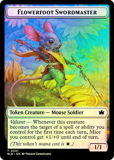 Flowerfoot Swordmaster (tblb) (1) // Rabbit (tblb) (3) — cara 1 de 2