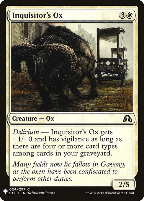 Inquisitor's Ox (PLST) (SOI-24)