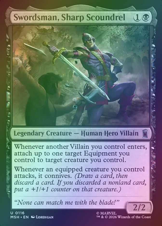 Swordsman, Sharp Scoundrel (MSH) (116) / Foil
