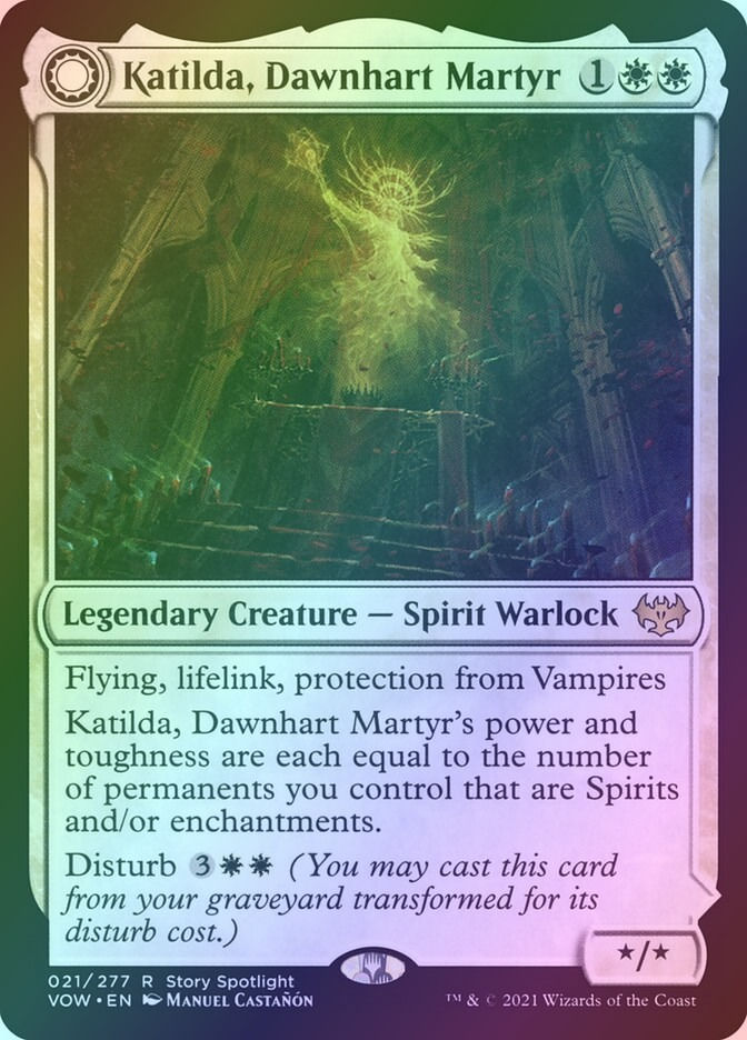 Katilda, Dawnhart Martyr // Katilda's Rising Dawn (VOW) (21) / Foil — cara 1 de 2