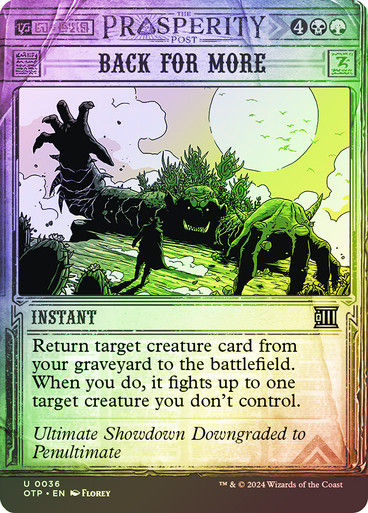 Back for More (otp) (36) / Foil
