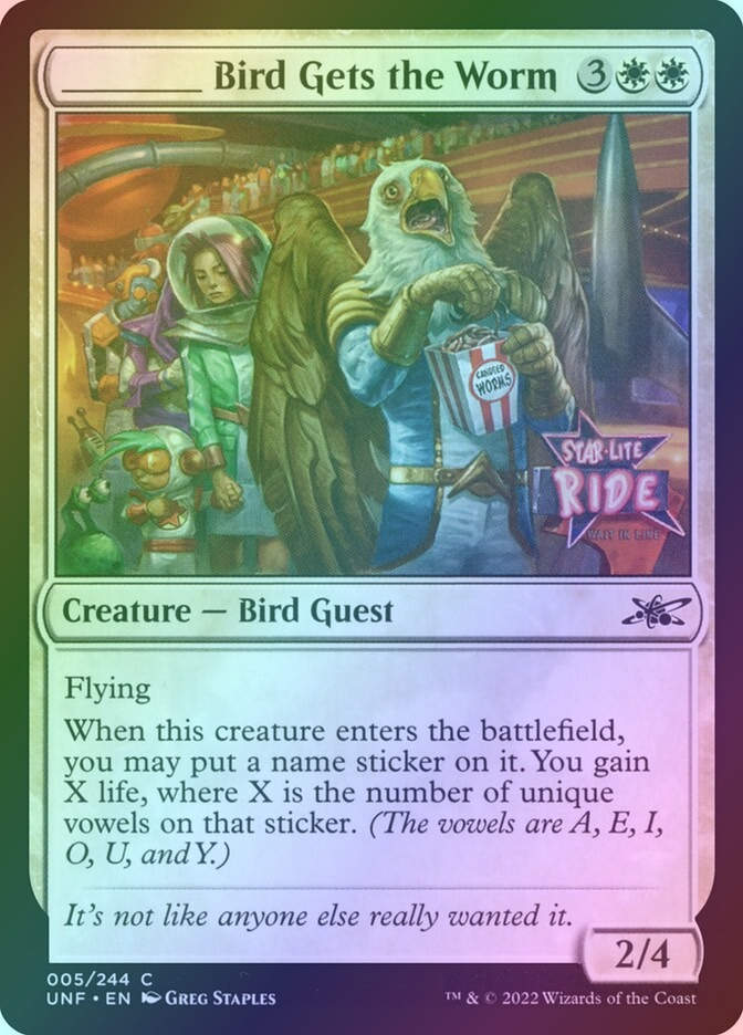 _____ Bird Gets the Worm (UNF) (5) / Foil