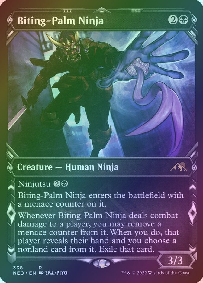Biting-Palm Ninja (NEO) (338) / Showcase / Foil