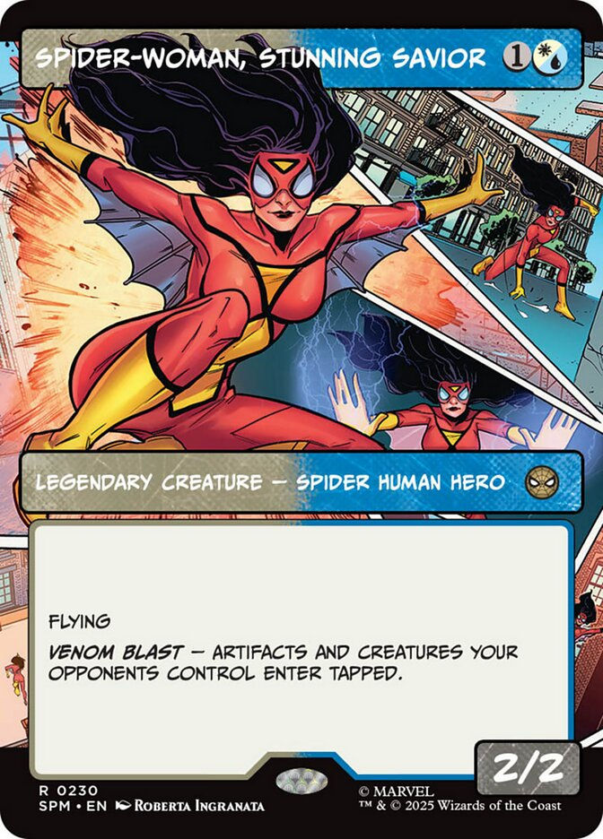 Spider-Woman, Stunning Savior (SPM) (230) / Borderless / Showcase