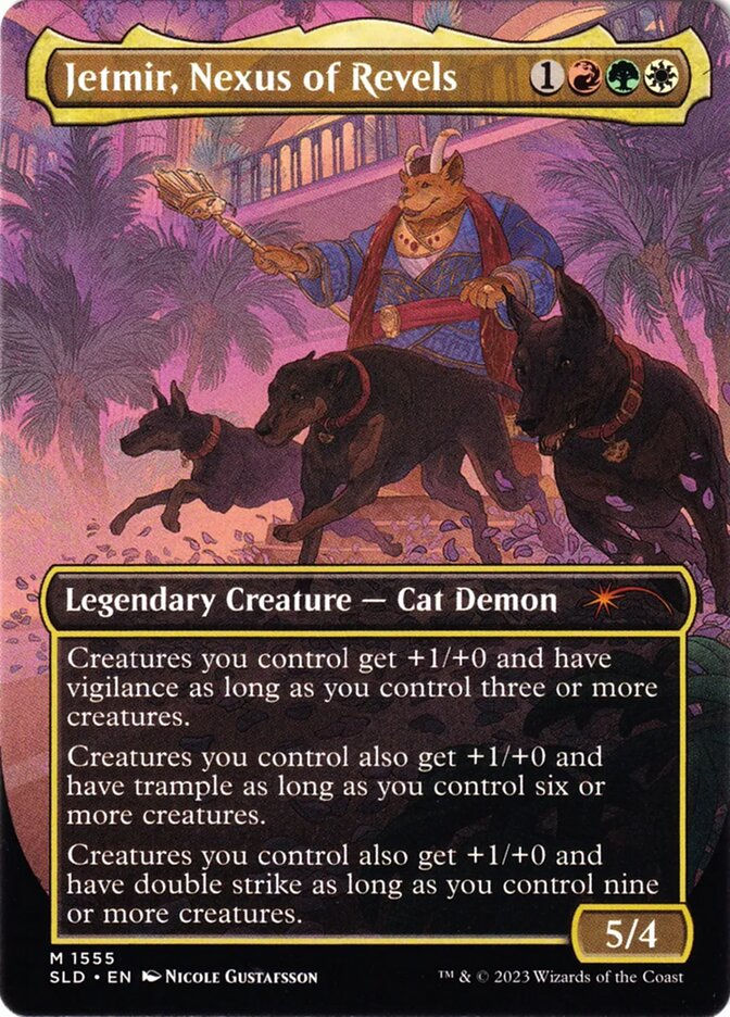 Jetmir, Nexus of Revels // Jetmir, Nexus of Revels (SLD) (1555) / Borderless — cara 2 de 2