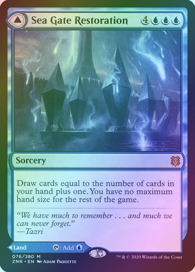 Sea Gate Restoration // Sea Gate, Reborn (ZNR) (76) / Foil — cara 1 de 2