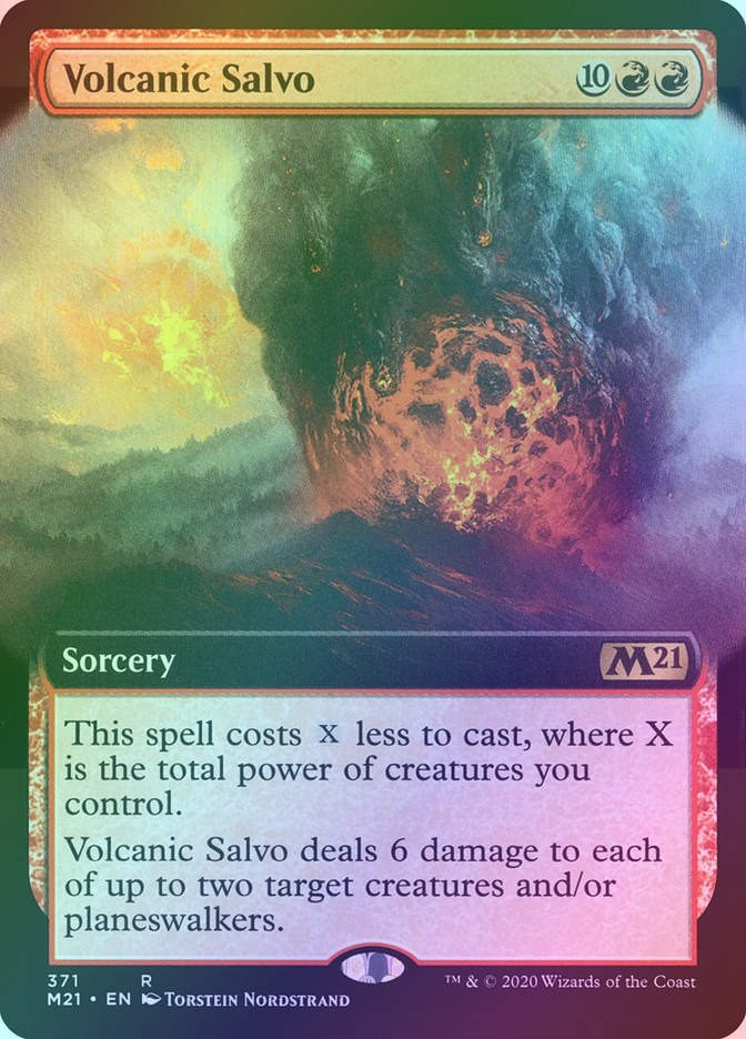 Volcanic Salvo (M21) (371) / Extended Art / Foil