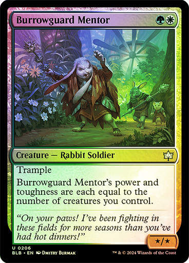 Burrowguard Mentor (blb) (206) / Foil