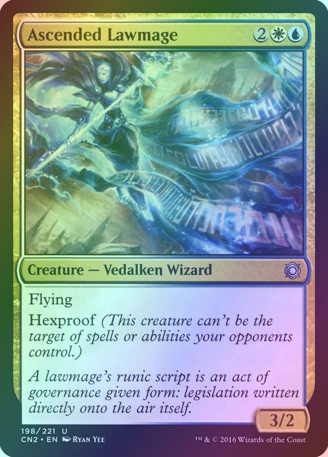 Ascended Lawmage (CN2) (198) / Foil