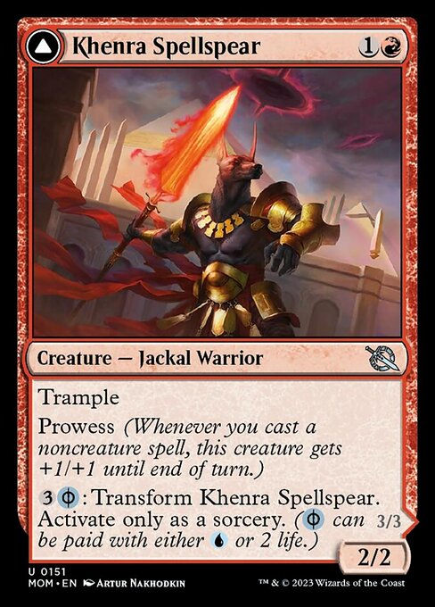 Khenra Spellspear // Gitaxian Spellstalker (mom) — cara 1 de 2