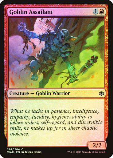 Goblin Assailant (WAR) (128) / Foil