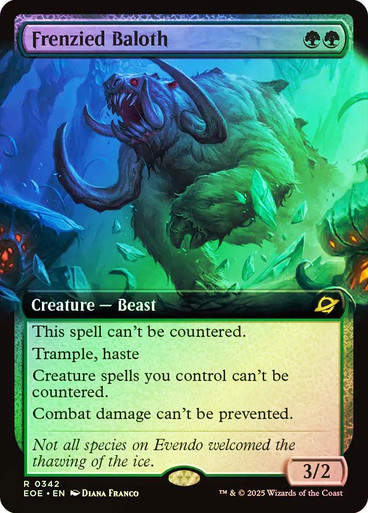 Frenzied Baloth (EOE) (342) / Extended Art / Foil