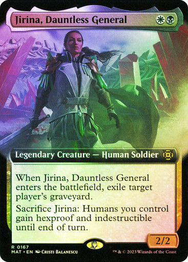 Jirina, Dauntless General (MAT) / Extended Art / Foil