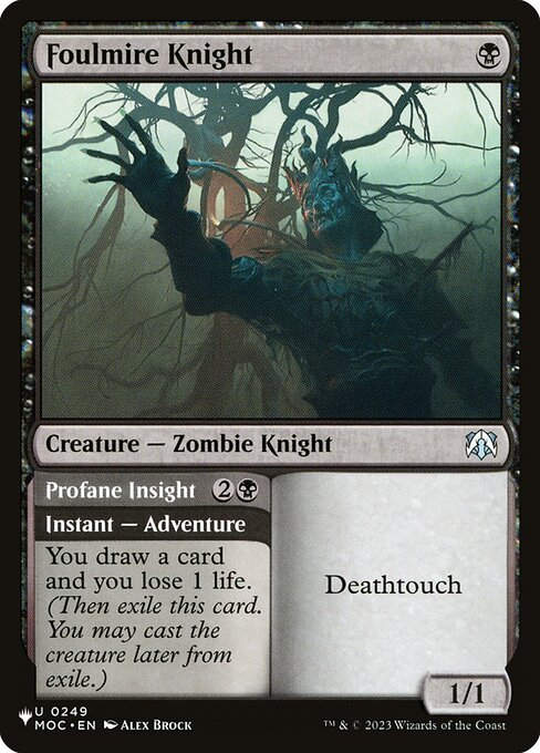 Foulmire Knight // Profane Insight (PLST) (MOC-249)