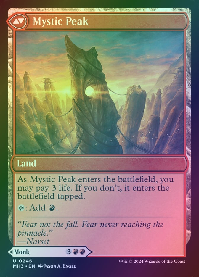 Pinnacle Monk // Mystic Peak (MH3) (246) / Foil — cara 2 de 2
