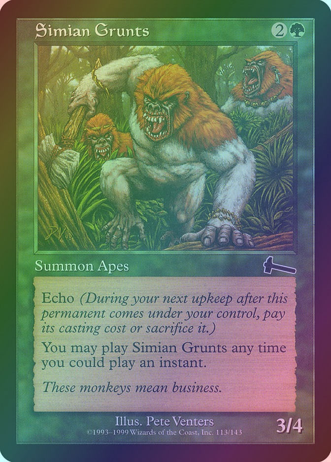Simian Grunts (ULG) (113) / Foil