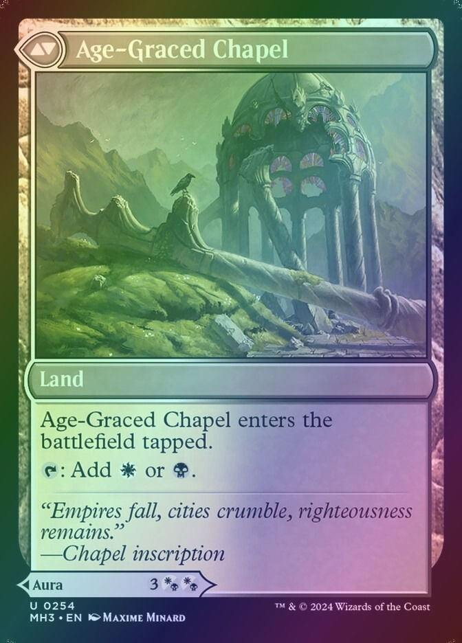 Glasswing Grace // Age-Graced Chapel (MH3) (254) / Foil — cara 2 de 2