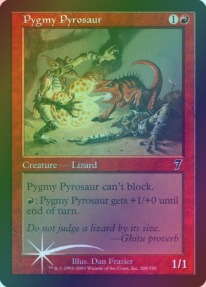 Pygmy Pyrosaur (7ED) (208★) / Foil