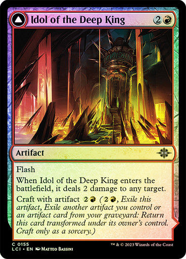 Idol of the Deep King // Sovereign's Macuahuitl (lci) / Foil — cara 1 de 2
