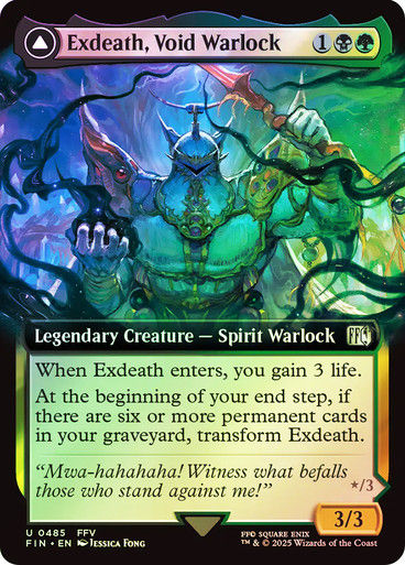 Exdeath, Void Warlock // (FIN) (485) / Extended Art / Foil