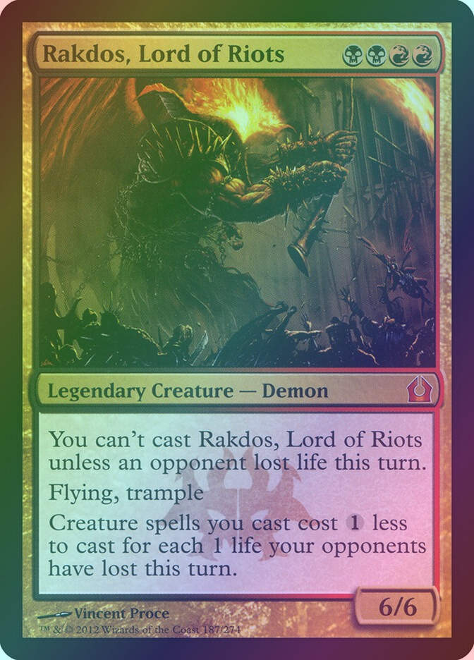Rakdos, Lord of Riots (RTR) (187) / Foil