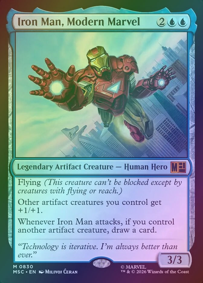 Iron Man, Modern Marvel (MSC) (830) / Foil