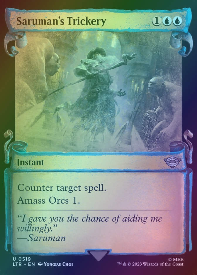 Saruman's Trickery (LTR) (519) / Showcase / Foil