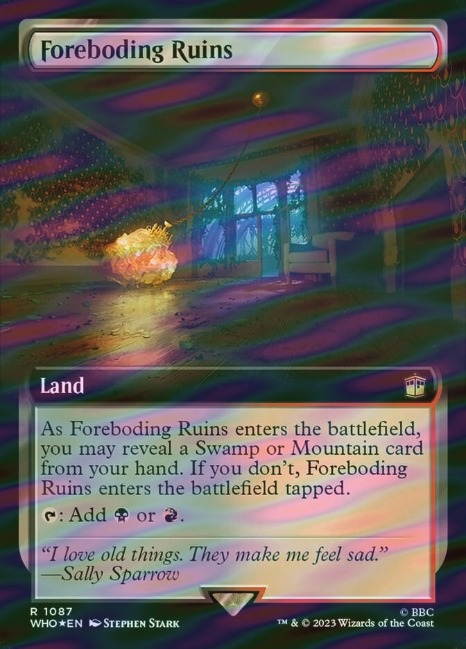 Foreboding Ruins (WHO) (1087) / Extended Art / Surge Foil