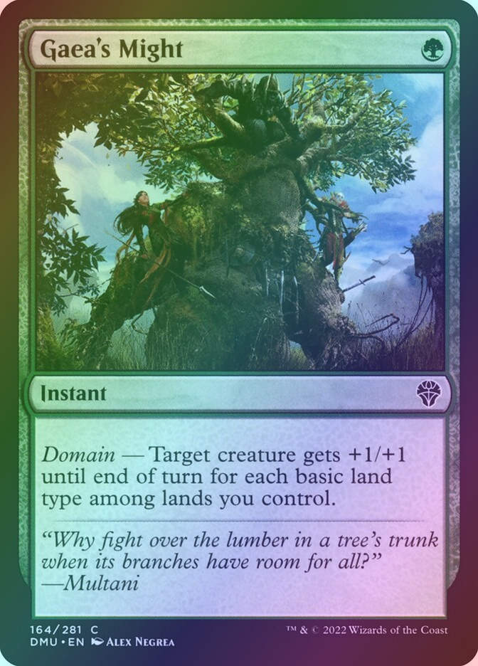 Gaea's Might (DMU) (164) / Foil