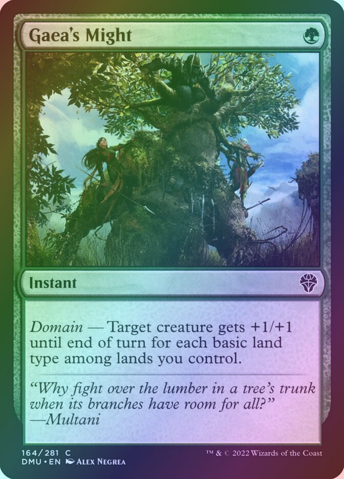 Gaea's Might (DMU) (164) / Foil