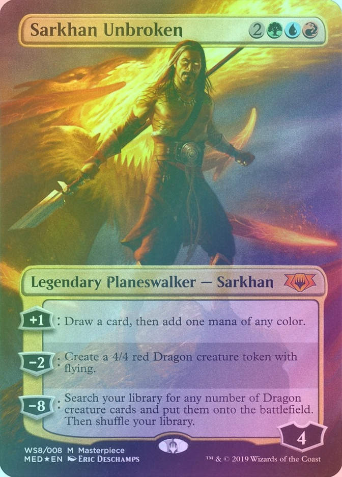 Sarkhan Unbroken (MED) (WS8) / Borderless / Foil