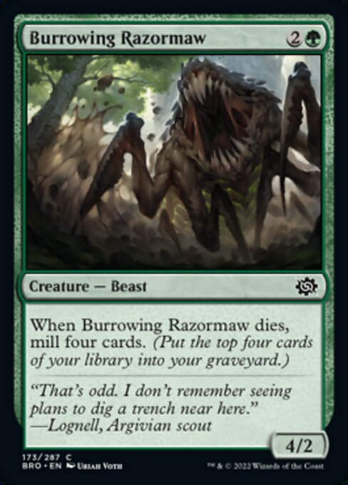 Burrowing Razormaw (BRO)