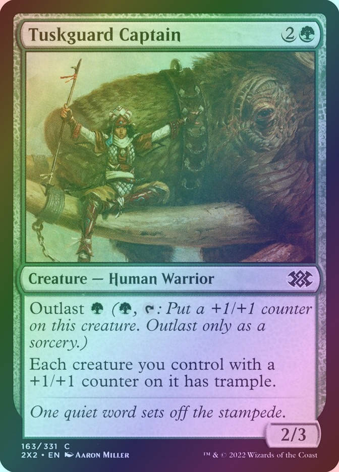 Tuskguard Captain (2X2) (163) / Foil