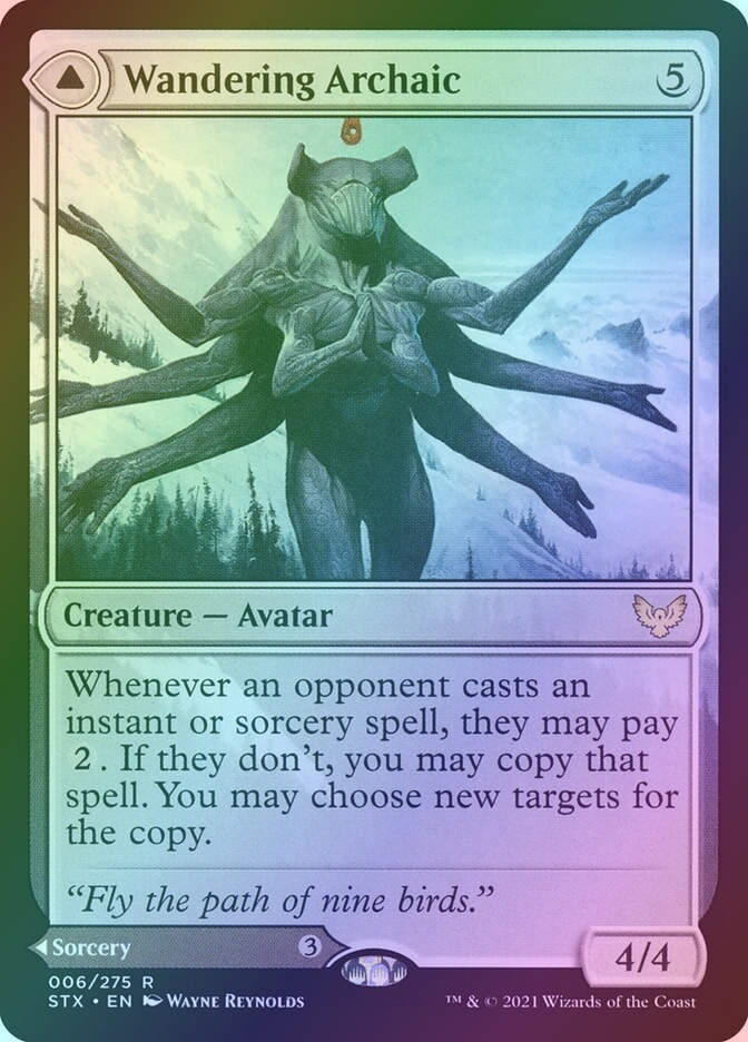 Wandering Archaic // Explore the Vastlands (STX) (6) / Foil