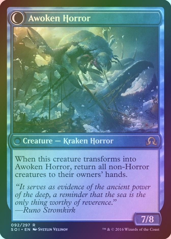 Thing in the Ice // Awoken Horror (SOI) (92) / Foil — cara 2 de 2
