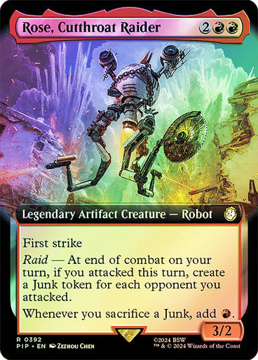 Rose, Cutthroat Raider (pip) (392) / Extended Art Foil