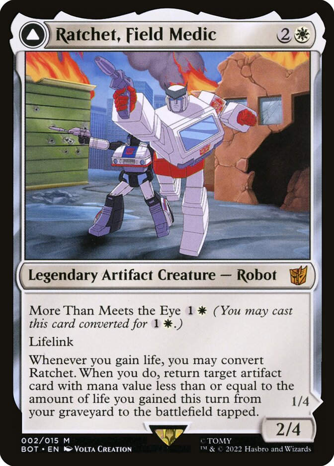 Ratchet, Field Medic // Ratchet, Rescue Racer (BOT) (2)